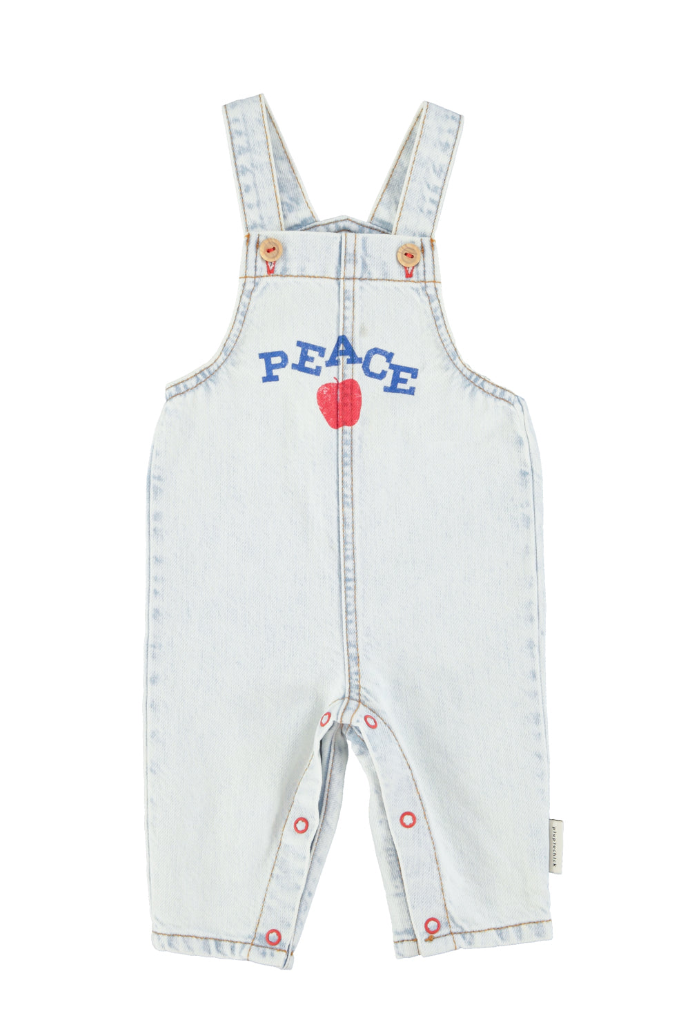 baby dungarees | washed light blue denim w/ 