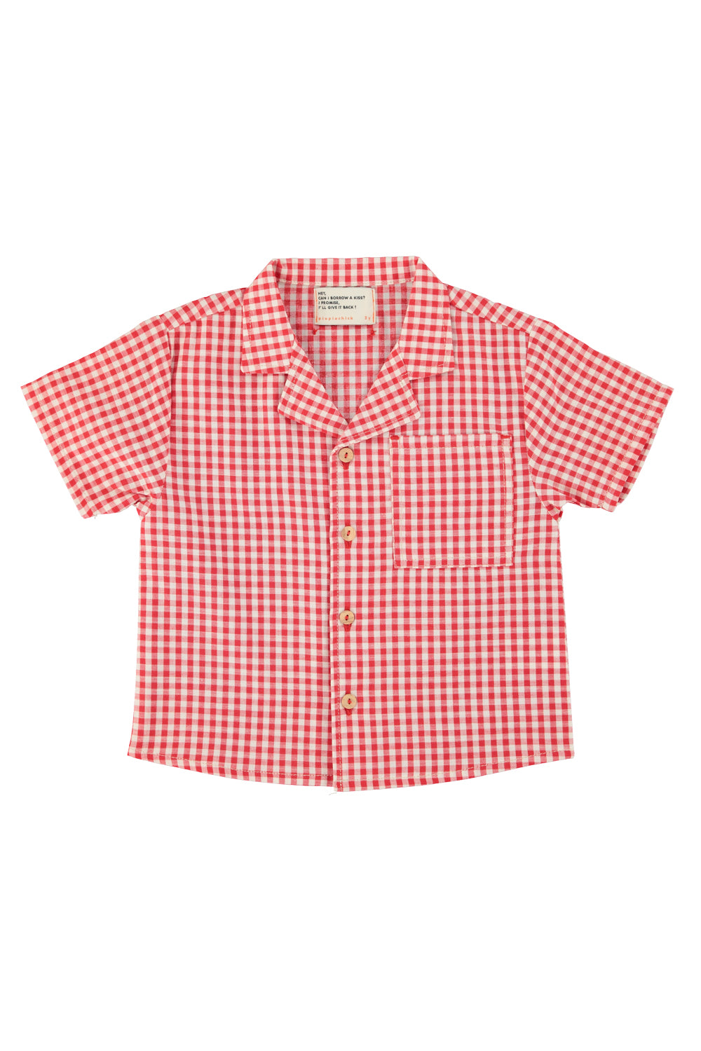 hawaiian shirt | red & ecru checkered – piupiuchick