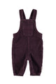 Baby dungarees | Aubergine corduroy