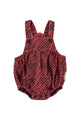Baby romper | Bordeaux w/ zebra print