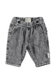 Baby trousers | Washed black denim