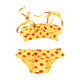 bikini | yellow w/ red lips