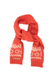 Jacquard knitted scarf | Red