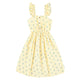 long dress | yellow stripes w/ little flowers