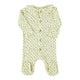 Newborn babygrow w/ collar | Yelllow w/ little flowers