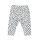 Newborn leggings | Ecru w/ animal print