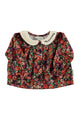 Baby Peter pan collar blouse | Multicolor flowers