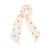 scrunchie | pink stripes w/ little flowers