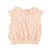 baby sleeveless blouse w/ collar | light pink w/ yellow flowers