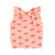 baby sleeveless shirt w/ collar | pink w/ red lips