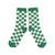 socks | ecru & green checkered
