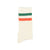 socks | ecru w/ orange & green stripes