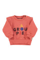 Baby Sweatshirt | Pink w/ "groupie" print