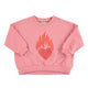 sweatshirt | pink w/ heart print