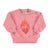 baby sweatshirt | pink w/ heart print