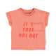 baby t'shirt | terracotta w/ "hot hot" print