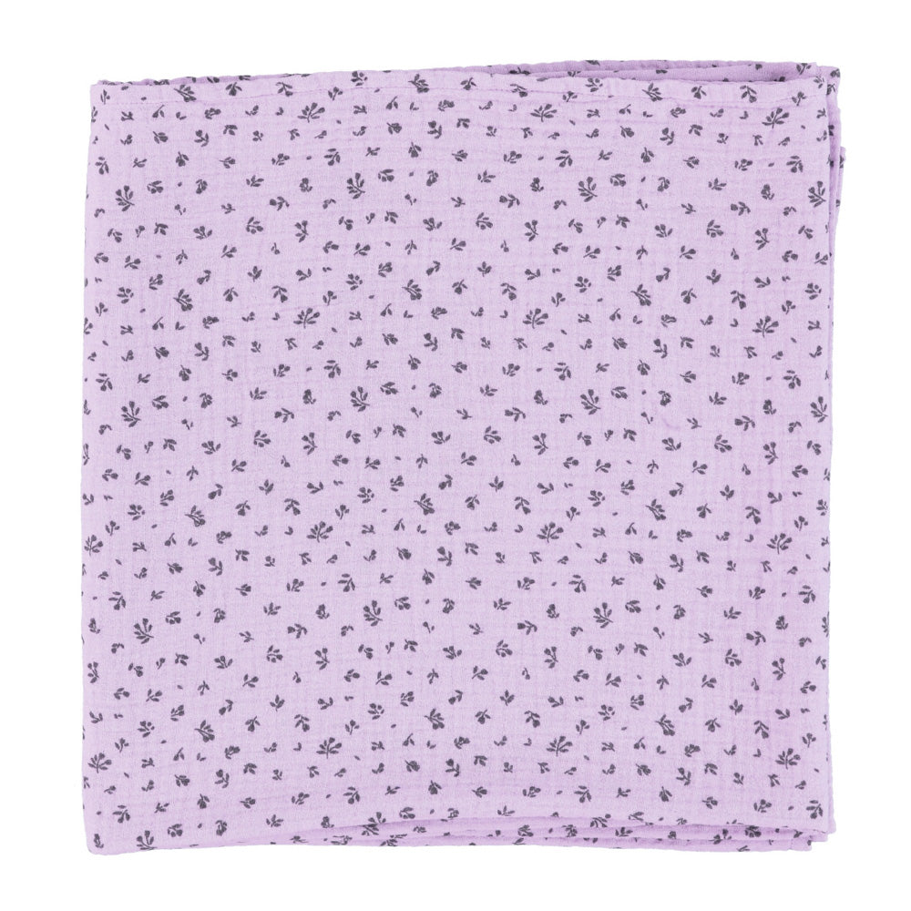 Lilac Floral - Swaddle Blanket