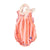 baby romper | orange & pink stripes