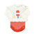 knitted baby shorties | pink & red stripes