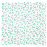 bandana | ecru w/ green flowers allover