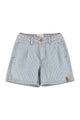 boy shorts | ecru w/ indigo stripes