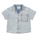 hawaiian shirt | blue light denim