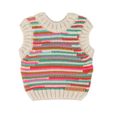 Girl baby multicolor knitted top