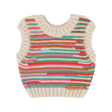 Girl multicolor knitted top