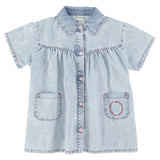 short dress | blue light denim