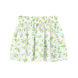 short skirt | ecru w/ yellow flowers allover