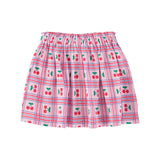 short skirt | lilac w/ cherries allover