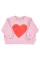 sweatshirt | lilac w/ red heart print