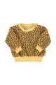 baby sweatshirt | mustard animal print