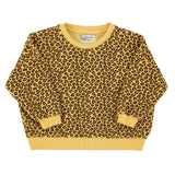 sweatshirt | mustard animal print