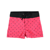 Boy Swim Shorts in Heart Print – Pink
