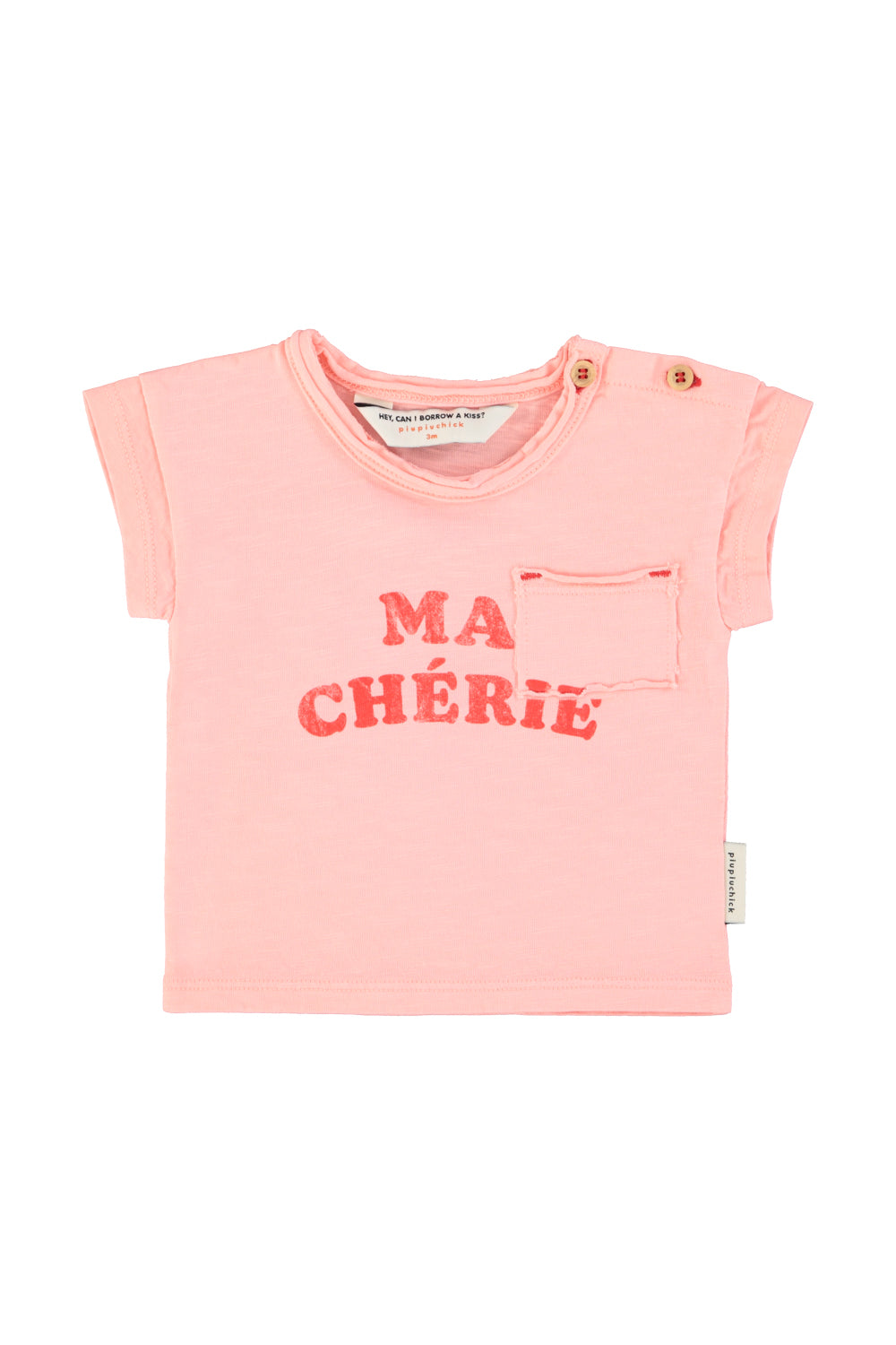 baby t-shirt | light pink w/ "ma chérie" print