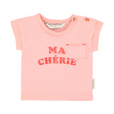 baby t-shirt | light pink w/ "ma chérie" print