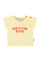baby t-shirt | light yellow w/ "beach bar" print
