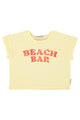 t-shirt | light yellow w/ "beach bar" print