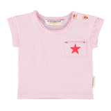 baby t'shirt | lilac w/ "A" print