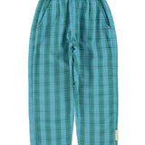 unisex trousers | blue & green checkered