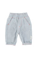 baby unisex trousers  | ecru w/ indigo stripes
