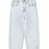 unisex trousers | washed light blue denim