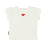 baby t-shirt |ecru w/ "peace" print