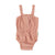 Baby playsuit w/ thin straps |  light pink w/ red sunshade allover