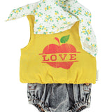 baby shorties | washed black denim