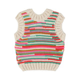 Girl baby multicolor knitted top
