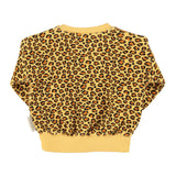 baby sweatshirt | mustard animal print