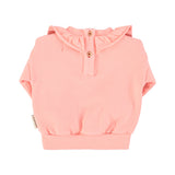 Girl baby light pink sweatshirt with strawberry print