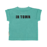 baby t-shirt | turquoise w/ "best friend" print